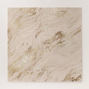 Goldene Wellen: Abstrakter Marmor Puzzle