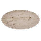 Goldene Wellen: Abstrakter Marmor Schneidebrett (Ecke)