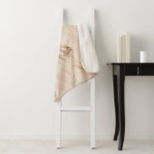 Goldene Wellen: Abstrakter Marmor Sherpadecke (Beispiel)