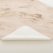 Goldene Wellen: Abstrakter Marmor Sherpadecke (3/4)