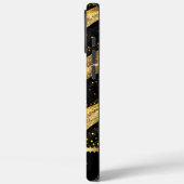 Goldene Wellen leuchten in einer dunklen Nacht Case-Mate iPhone Hülle (Rückseite / Links)