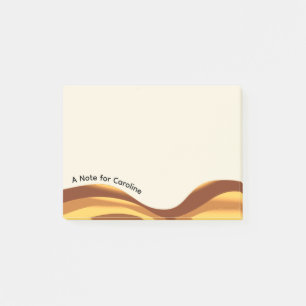 Goldene Wellen Post-it Klebezettel