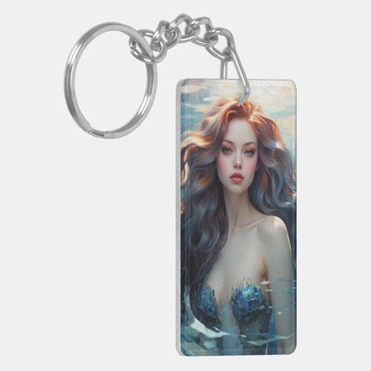 Goldene Wellen Schlüsselanhänger (Vorderseite links)