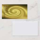 Goldene Wellen-Visitenkarte Visitenkarte (Vorne/Hinten)