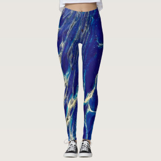 Goldene Wellengleggings Leggings