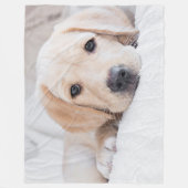 goldene Welpe Labrador-Decke Fleecedecke (Vorderseite)