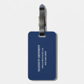 Goldene Welt Gepäckanhänger (Rückseite vertikal)