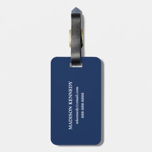 Goldene Welt Gepäckanhänger (Rückseite vertikal)