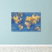 Goldene Welt Leinwanddruck (Insitu (Holzboden))