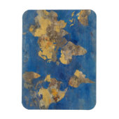 Goldene Welt Magnet (Vertikal)