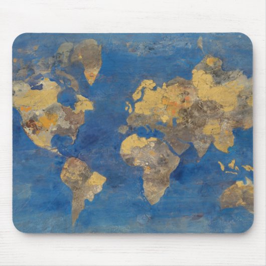 Goldene Welt Mousepad (Vorne)