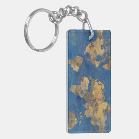 Goldene Welt Schlüsselanhänger (Vorderseite links)