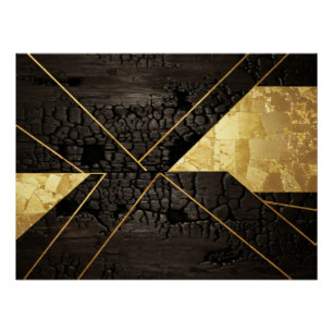 Goldene Wiedergeburt: Elegante Kunst aus dem Chaos Poster