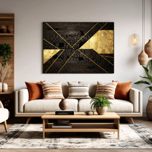 Goldene Wiedergeburt: Elegante Kunst aus dem Chaos Poster