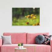 Goldene Wiese-Blume Leinwanddruck (Insitu (Wohnzimmer))