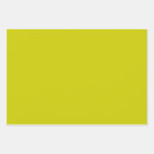 Goldene Wiese - Gelb und Oliven Geschenkpapier Set (Vorderseite 2)