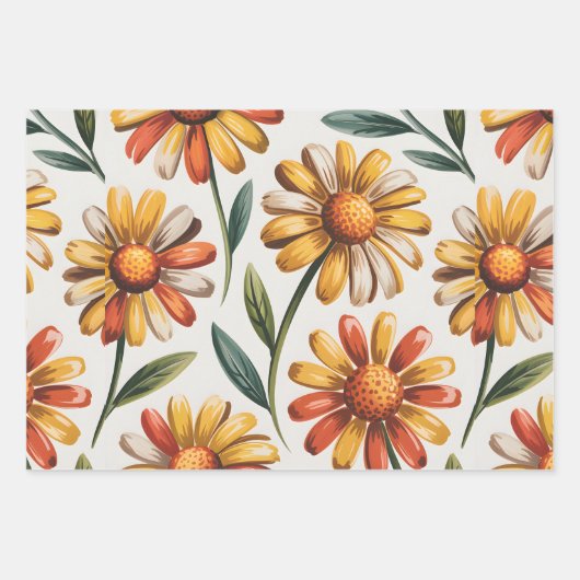 Goldene Wiese Geschenkpapier Set (Vorderseite)