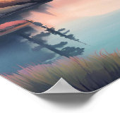 Goldene Wiesenreflektionen Poster (Ecke)