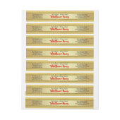 Goldene Wildblume rund um das Honig Jar Food Label (Bogen)