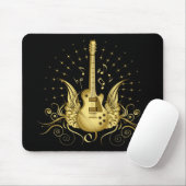 Goldene Winged Gitarre Mousepad (Mit Mouse)