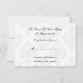 Goldene Winterhochzeit uAwg Standard 3,5 x 5 RSVP Karte (Rückseite)
