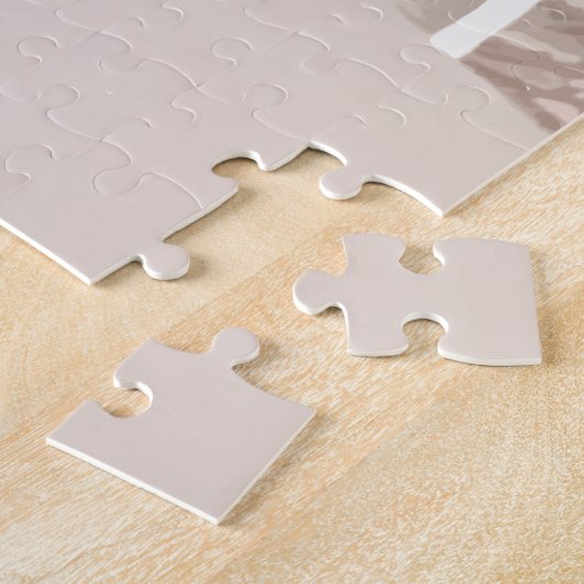 Goldene Winterschneevögel Weihnachten Puzzle (Seite)