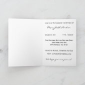 Goldene Wirbel 80. Geburtstagsparty Einladung (Innenseite)