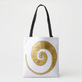 Goldene Wirbel-Design Tasche (Vorderseite)