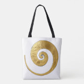 Goldene Wirbel-Design Tasche (Rückseite)