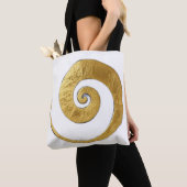 Goldene Wirbel-Design Tasche (Von Nahem)