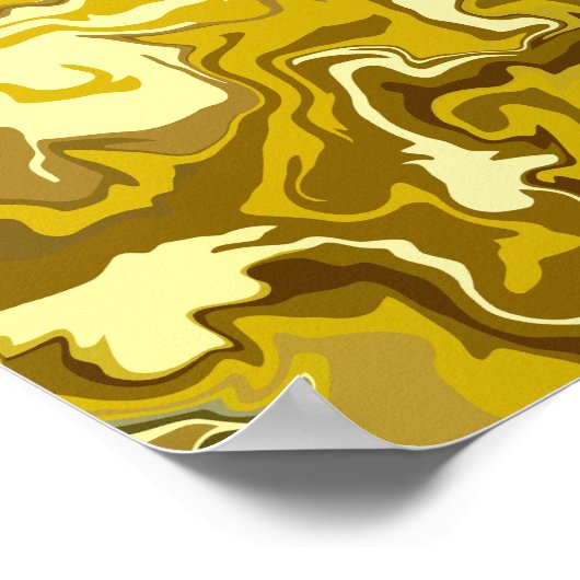 Goldene Wirbel Poster (Ecke)