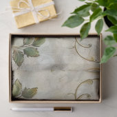 Goldene Wirbel und Blätter Seidenpapier (Geschenk)