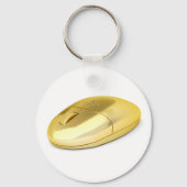 Goldene Wireless-Maus Schlüsselanhänger (Vorderseite)