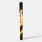 Goldene Wolf-Illustration im strahlenden Licht Case-Mate iPhone Hülle (Rückseite / Links)