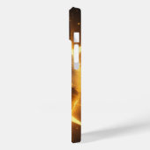 Goldene Wolf-Illustration im strahlenden Licht Case-Mate iPhone Hülle (Rückseite / Links)