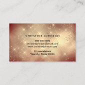 goldene Wolke Ihr Logo auf Marsala rot Visitenkarte (Rückseite)