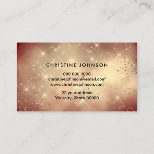 goldene Wolke Ihr Logo auf Marsala rot Visitenkarte (Rückseite)