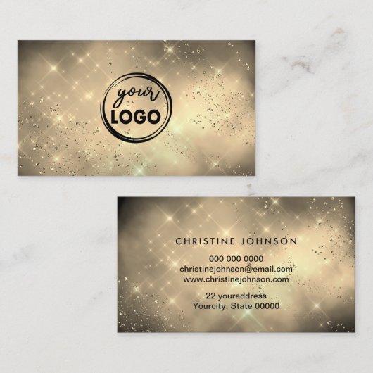 goldene Wolke Ihr Logo Visitenkarte (Vorne/Hinten)