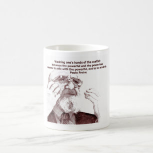 Goldene Wörter durch Freire Kaffeetasse