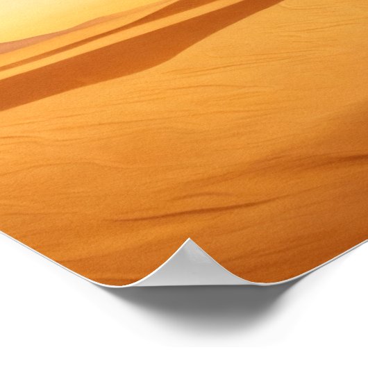 Goldene Wüste Einsamkeit Poster (Ecke)