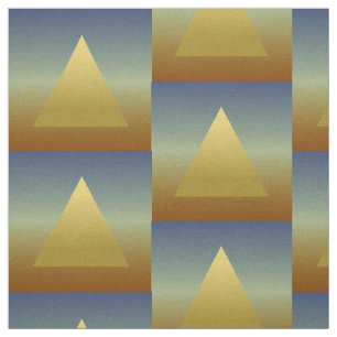 Goldene Wüsten-Pyramide Stoff