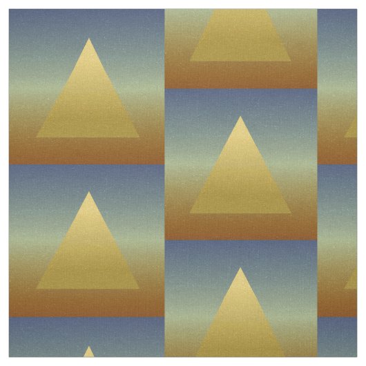 Goldene Wüsten-Pyramide Stoff (Muster)