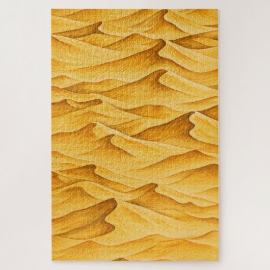Goldene Wüstensanddünen Puzzle (Vertikal)