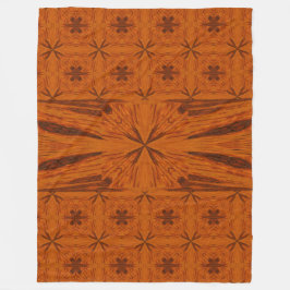 Goldene Wüstenschmetterlinge 3 Fleecedecke
