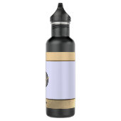 Goldene Yogi-Silhouette Edelstahlflasche (Rechts)