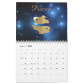 Goldene Zeichen des Tierkreises Kalender (Mär 2026)