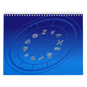 Goldene Zeichen des Tierkreises Kalender