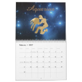 Goldene Zeichen des Tierkreises Kalender (Feb 2027)