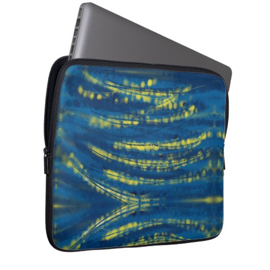 Goldene Zeichen Laptopschutzhülle (Vorne Rechts)