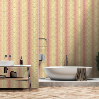 Goldene Ziegelwand – Symmetrisches architektonisch Tapete